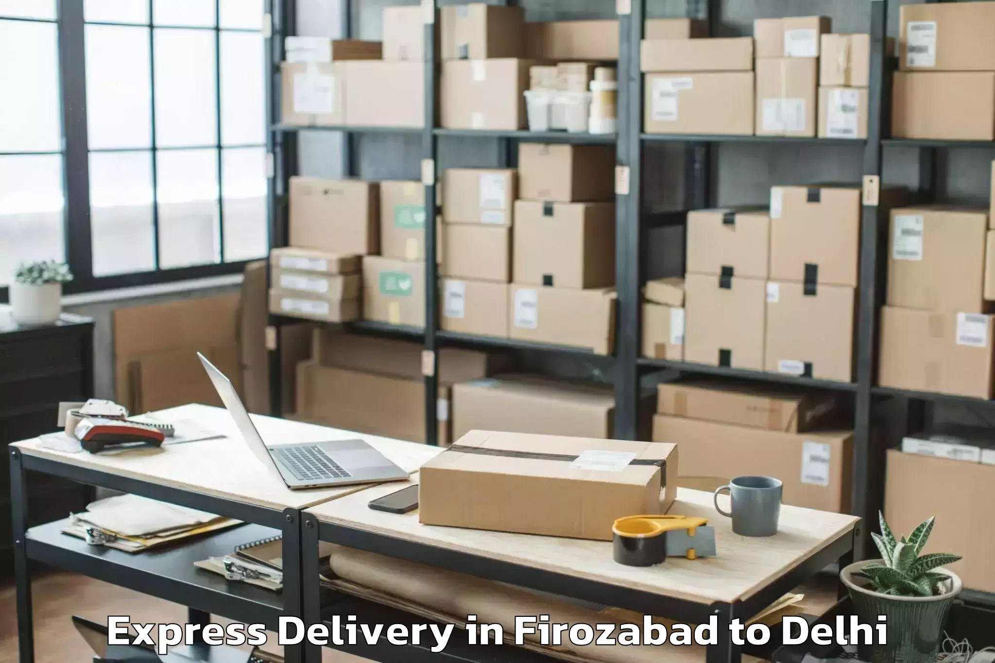 Firozabad to Jawaharlal Nehru University Ne Express Delivery